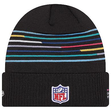Men's New Era Black Dallas Cowboys 2025 NFL Crucial Catch Cuffed Knit Hat