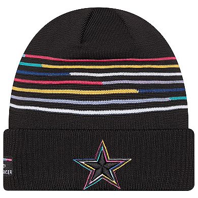 Men's New Era Black Dallas Cowboys 2025 NFL Crucial Catch Cuffed Knit Hat