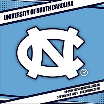 North Carolina Tar Heels 12 ۝ x 12 ۝ 2026 Team Wall Calendar