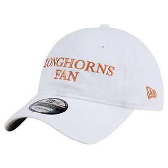 Men's New Era White Texas Longhorns Fan 9TWENTY Adjustable Hat