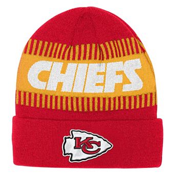 Youth Outerstuff Red Kansas City Chiefs Bright Lights Cuffed Knit Hat