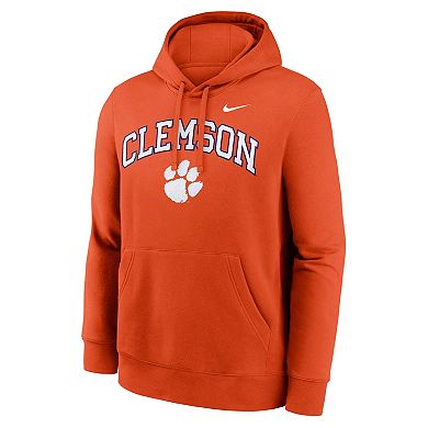 Men's Nike Orange Clemson Tigers Club Fleece Arch Pullover Hoodie
