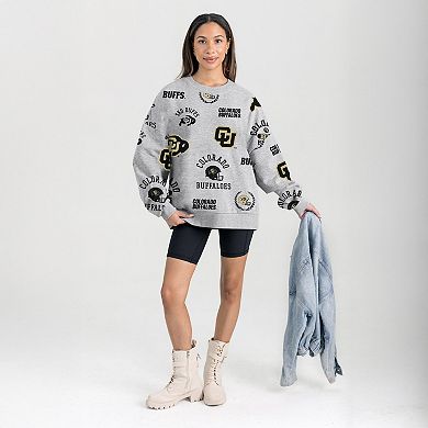 Women's Gameday Couture Gray Colorado Buffaloes Always on Repeat Fleece Sweatshirt