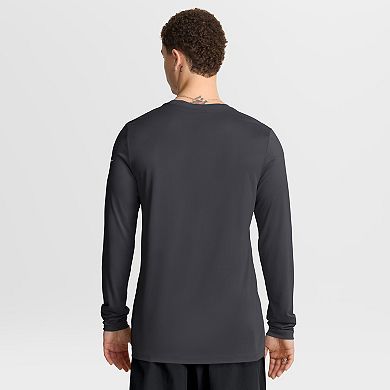 Men's Nike Anthracite New York Jets Primetime Legend Icon Performance Long Sleeve T-Shirt