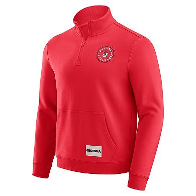 Men's Darius Rucker Collection by Fanatics Red Georgia Bulldogs Quarter-Zip Pullover