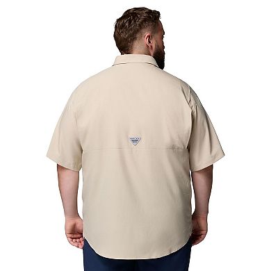 Men's Columbia Tan Texas Longhorns Big & Tall Collegiate Tamiami Omni-Shade Full-Button Shirt