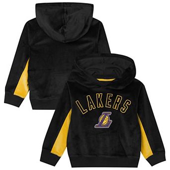 Preschool Outerstuff Black Los Angeles Lakers Velour Hoodie