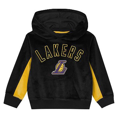 Preschool Outerstuff Black Los Angeles Lakers Velour Hoodie