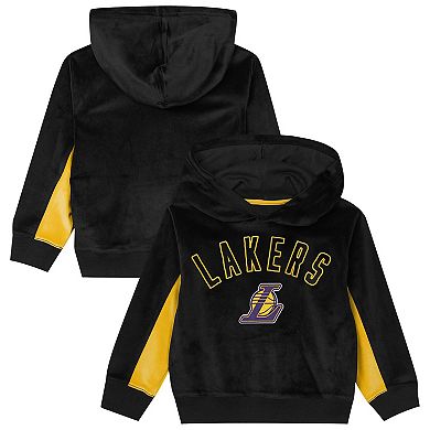 Preschool Outerstuff Black Los Angeles Lakers Velour Hoodie