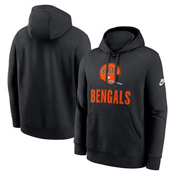 Men's Nike Black Cincinnati Bengals Best Season Rewind Club Pullover Hoodie