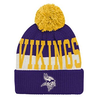 Youth Outerstuff Purple Minnesota Vikings Modern Fan Cuffed Knit Hat with Pom