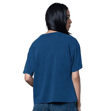 Women's Starter Heather Royal Indianapolis Colts Oversized Hall of Fame T-Shirt