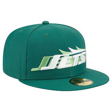 Men's New Era Green New York Jets Tri-Hit 59FIFTY Fitted Hat