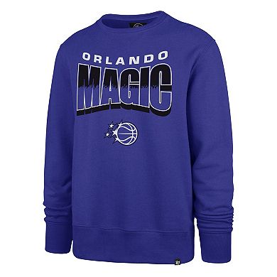 Unisex '47 Blue Orlando Magic Brush By Headline Crewneck Sweatshirt