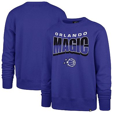 Unisex '47 Blue Orlando Magic Brush By Headline Crewneck Sweatshirt