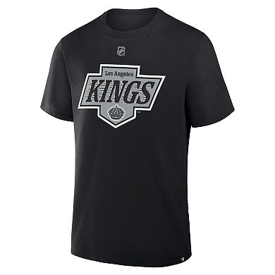 Men's Fanatics Drew Doughty Black Los Angeles Kings Authentic Stack Name & Number T-Shirt