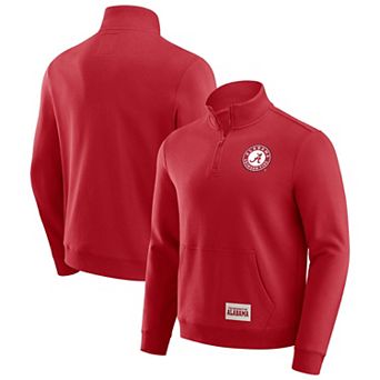 Men's Darius Rucker Collection by Fanatics Crimson Alabama Crimson Tide Quarter-Zip Pullover