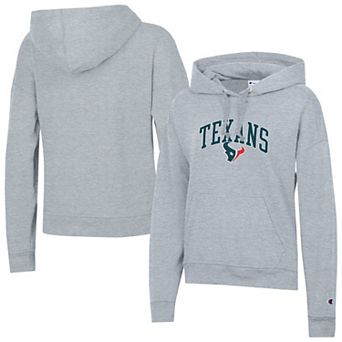 Women's Champion Heather Gray Houston Texans Powerblend Hoodie