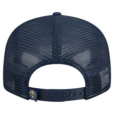 Men's New Era Red/Navy Denver Nuggets Outdoor Split Panel 9FIFTY Snapback Hat