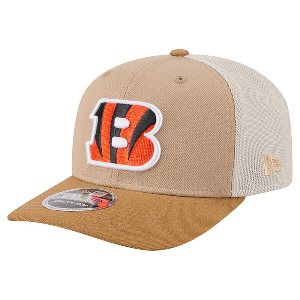 Men's New Era Light Beige Cincinnati Bengals Two-Tone Trucker
