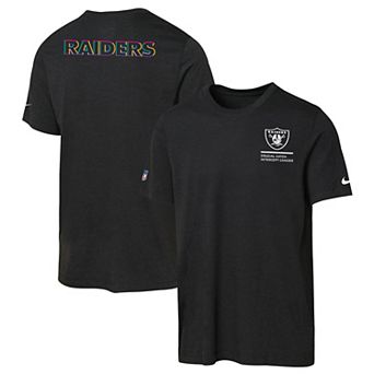 Youth Nike Black Las Vegas Raiders 2025 NFL Crucial Catch Tri-Blend Dri-FIT T-Shirt