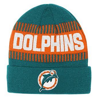 Youth Outerstuff Aqua Miami Dolphins Bright Lights Cuffed Knit Hat