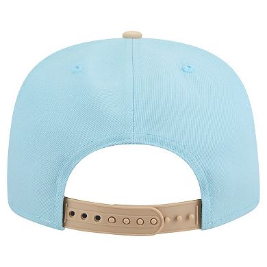Men's New Era Light Blue/Light Beige New York Yankees Color Pack A-Frame 9FIFTY Snapback Hat