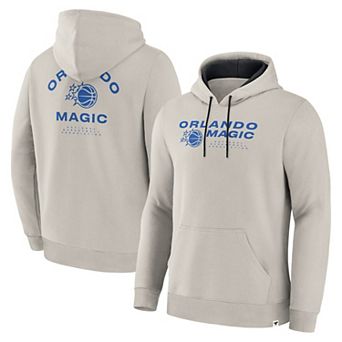 Men's Fanatics Cream Orlando Magic Crossover Collection Blocked Shot Premium Pullover Hoodie