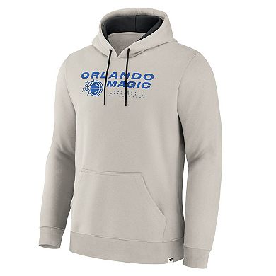 Men's Fanatics Off White Orlando Magic Crossover Collection Blocked Shot Premium Pullover Hoodie