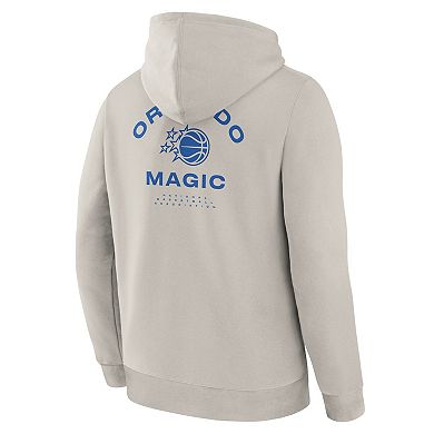 Men's Fanatics Off White Orlando Magic Crossover Collection Blocked Shot Premium Pullover Hoodie