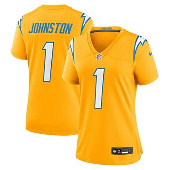 Women's Nike Quentin Johnston Gold Los Angeles Chargers Alternate Charger Power Game Jersey