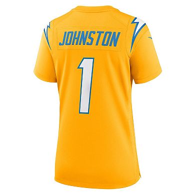 Women's Nike Quentin Johnston Gold Los Angeles Chargers Alternate Charger Power Game Jersey