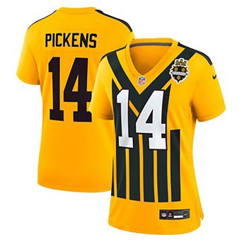 Women's Nike George Pickens Gold Pittsburgh Steelers Alternate 1933 Throwback Game Jersey