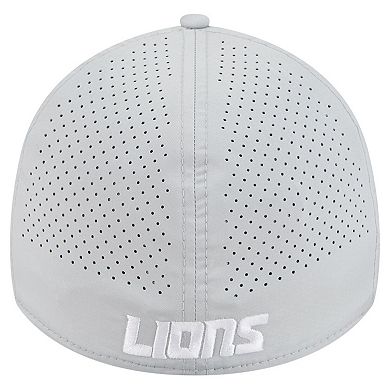 Men's New Era Blue Detroit Lions Perforated 39THIRTY Flex Hat