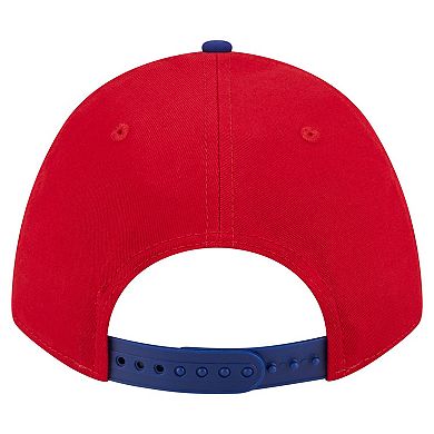 Men's New Era Red/Royal Philadelphia Phillies Arch 9FORTY A-Frame M-Crown Adjustable Hat