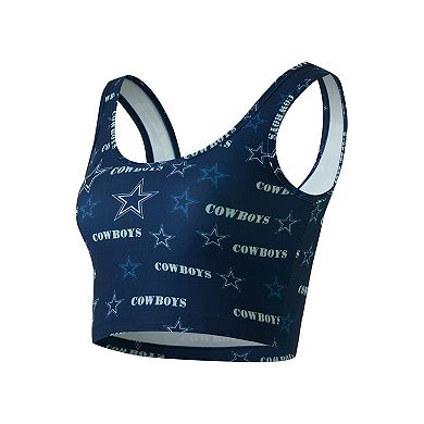 Women's Concepts Sport Navy Dallas Cowboys Mosaic Allover Print Bralette