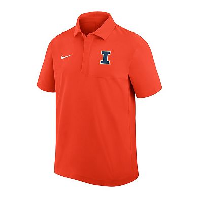 Men's Nike Orange Illinois Fighting Illini Woven Polo