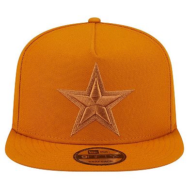 Men's New Era Brown Dallas Cowboys Color Pack A-Frame 9FIFTY Snapback Hat