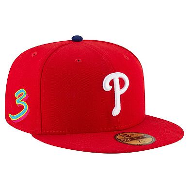 Men's New Era Bryce Harper Red Philadelphia Phillies 2025 Player ۪s Weekend 59FIFTY Fitted Hat