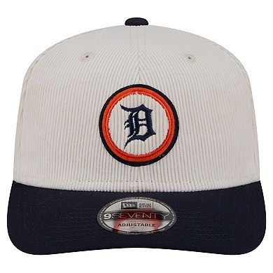 Men's New Era Cream Detroit Tigers Loyal 9SEVENTY Adjustable Hat