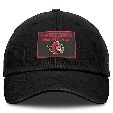 Men's Fanatics Black Ottawa Senators Authentic Pro Prime Adjustable Hat
