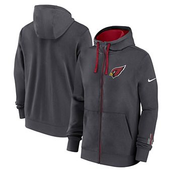 Men's Nike Anthracite Arizona Cardinals Primetime Club Full-Zip Hoodie