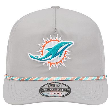 Men's New Era Gray Miami Dolphins Rope 19TWENTY Hat