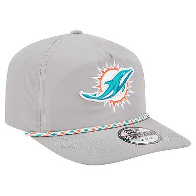 Men's New Era Gray Miami Dolphins Rope 19TWENTY Hat