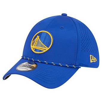 Men's New Era Royal Golden State Warriors Featherweight Poly Rope Flex 39Thirty Hat