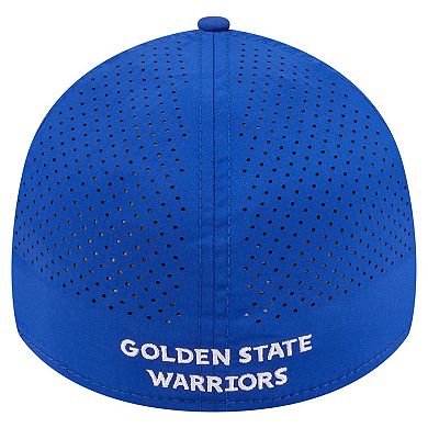 Men's New Era Royal Golden State Warriors Featherweight Poly Rope Flex 39Thirty Hat