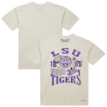 Men's Mitchell & Ness Cream LSU Tigers Heritage Scholar T-Shirt