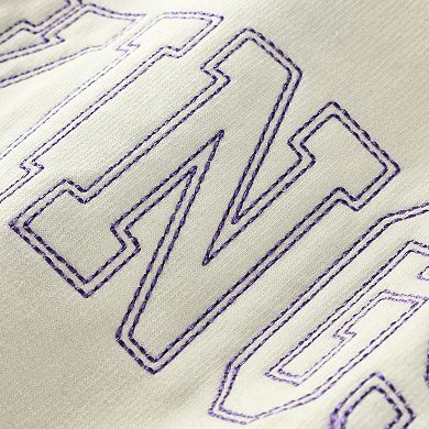 Men's Profile Cream Minnesota Vikings Big & Tall Fleece Sweatshirt