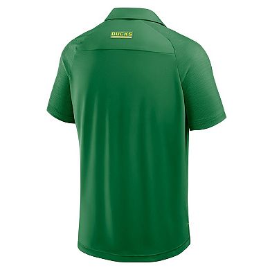 Men's Fanatics Green Oregon Ducks Take The Lead Defender Raglan Polo