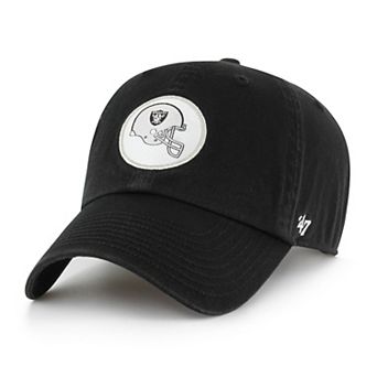 Men's '47 Black Las Vegas Raiders Hard Hat Clean Up Adjustable Hat